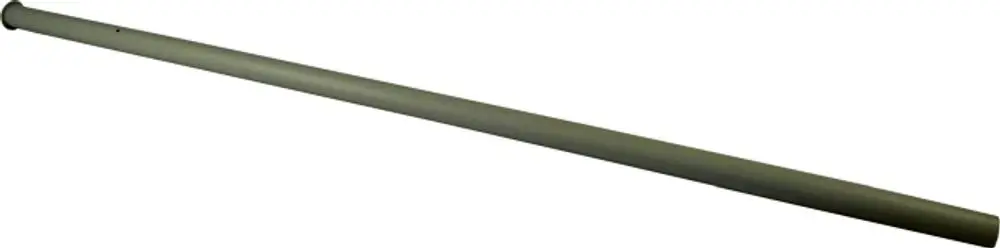 Grünes Rohr mit zylindrischer Form, das als Kaltwasserzulauf dient, in der Ausführung von Wolf. Angeschlossen in der Mitte, endender Durchmesser an einem Ende.